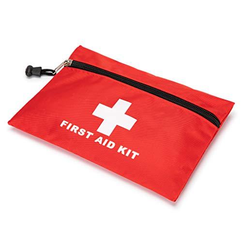 PAXLAMB PAXLAMB Red First Aid Bag Small First Aid Kit Empty Medical Storage Bag for First Aid Kits Pack Emergency Hiking Backpacking Camping Cycling Travel Car (Red 7.9x5.5 5PC)