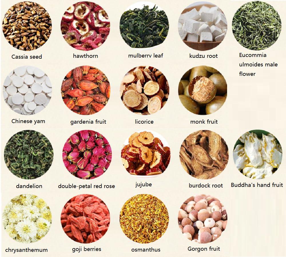 nvyue 18 Flavors Liver Care Tea,Nourishing Liver Tea,18 Different Herbs Liver Detox Tea for All People(1 PACK 60 Bags)