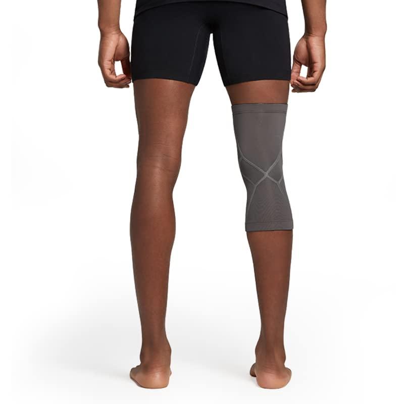 Tommie Copper Tommie Copper Performance Compression Knee Sleeve l Knee Brace for Joint Support l Men and Women, Slate Grey - 3X-Large