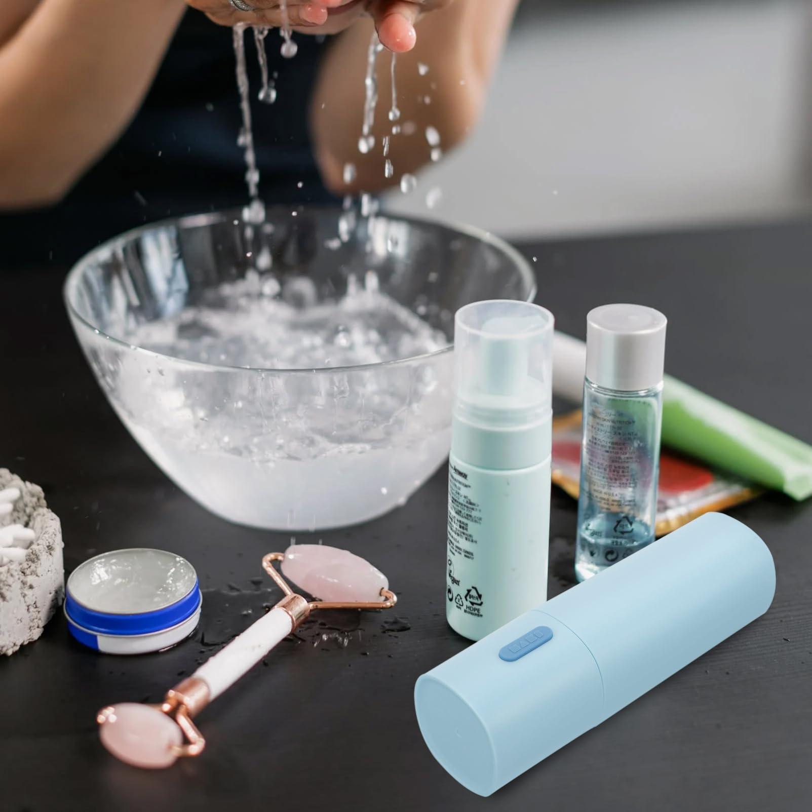 Didiseaon Didiseaon 1pc Travel Toothbrush Container with Lid Travel Size Toiletries Travel Toothpaste Holder Eletric Toothbrush Electric Toothbrush Holder Travel Size Toothpaste Mini Cup Sky-Blue Pp