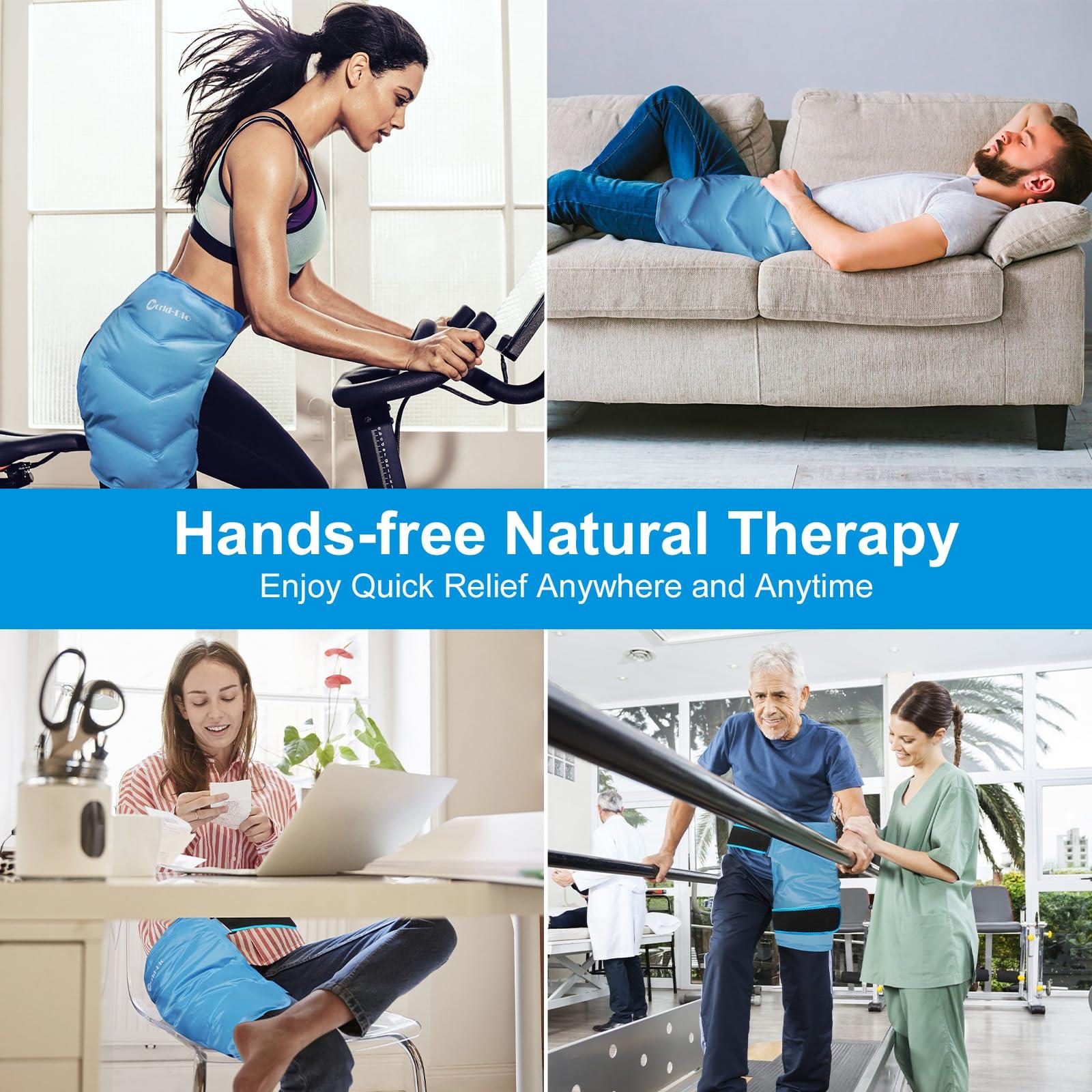 Blobuste Hip Ice Pack Wrap After Surgery, Reusable Cold Pack for Bursitis Hip Replacement Surgery, Hip Flexor Pain, Gel Ice Packs for Hip Injuries Cold Compress Therapy, Ice Pack Wrap for Sciatica, Swelling