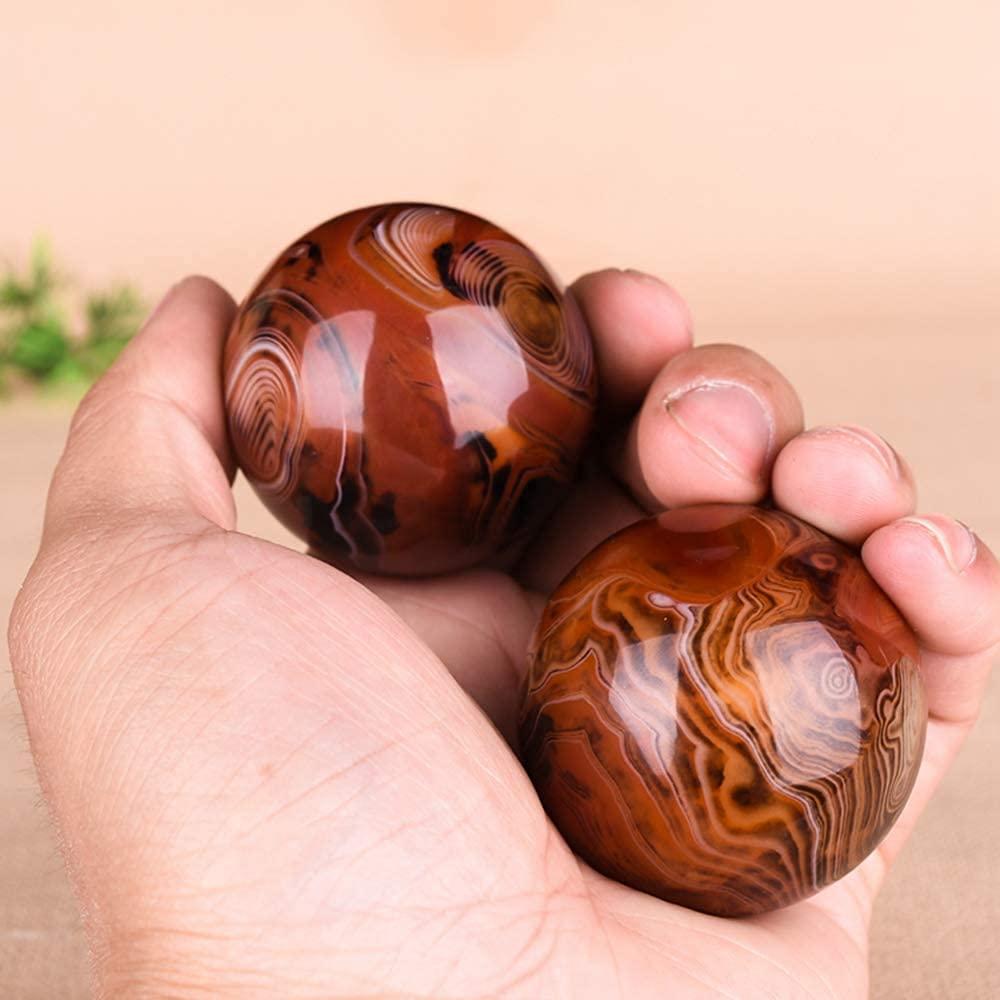 LIANGJUANG chinese balls baoding balls meditation balls Baoding Balls,Chinese Health Balls Baoding Balls Exercise Massage Balls Stress Relieve Hand Exercise Therapy Ball for Hand Therapy Stress Relief (2Pcs) LI