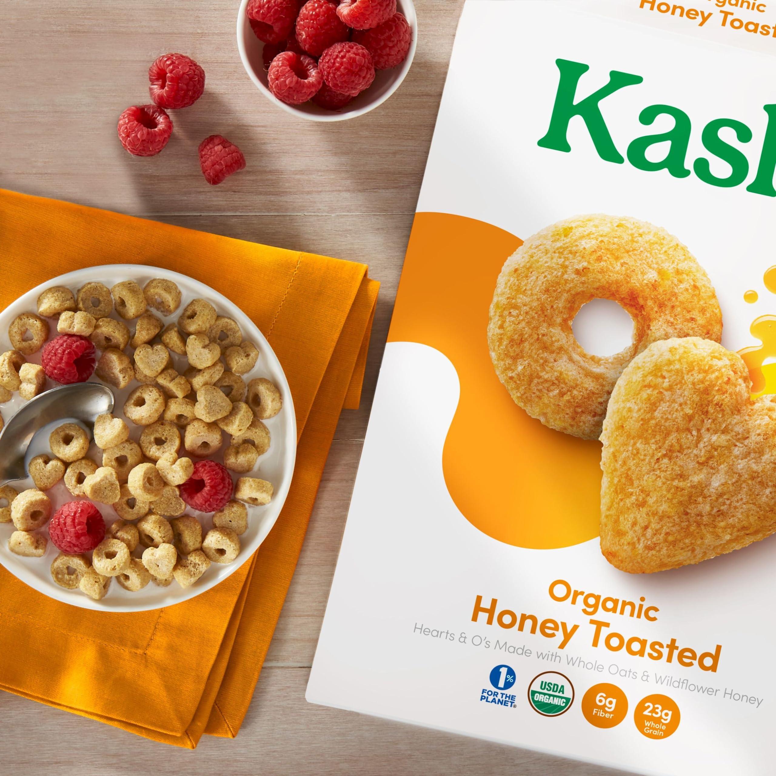 Kashi Kashi Breakfast Cereal, Family Breakfast, Organic Fiber Cereal, Organic Honey Toasted Oat, 10.6oz Box (1 Box)