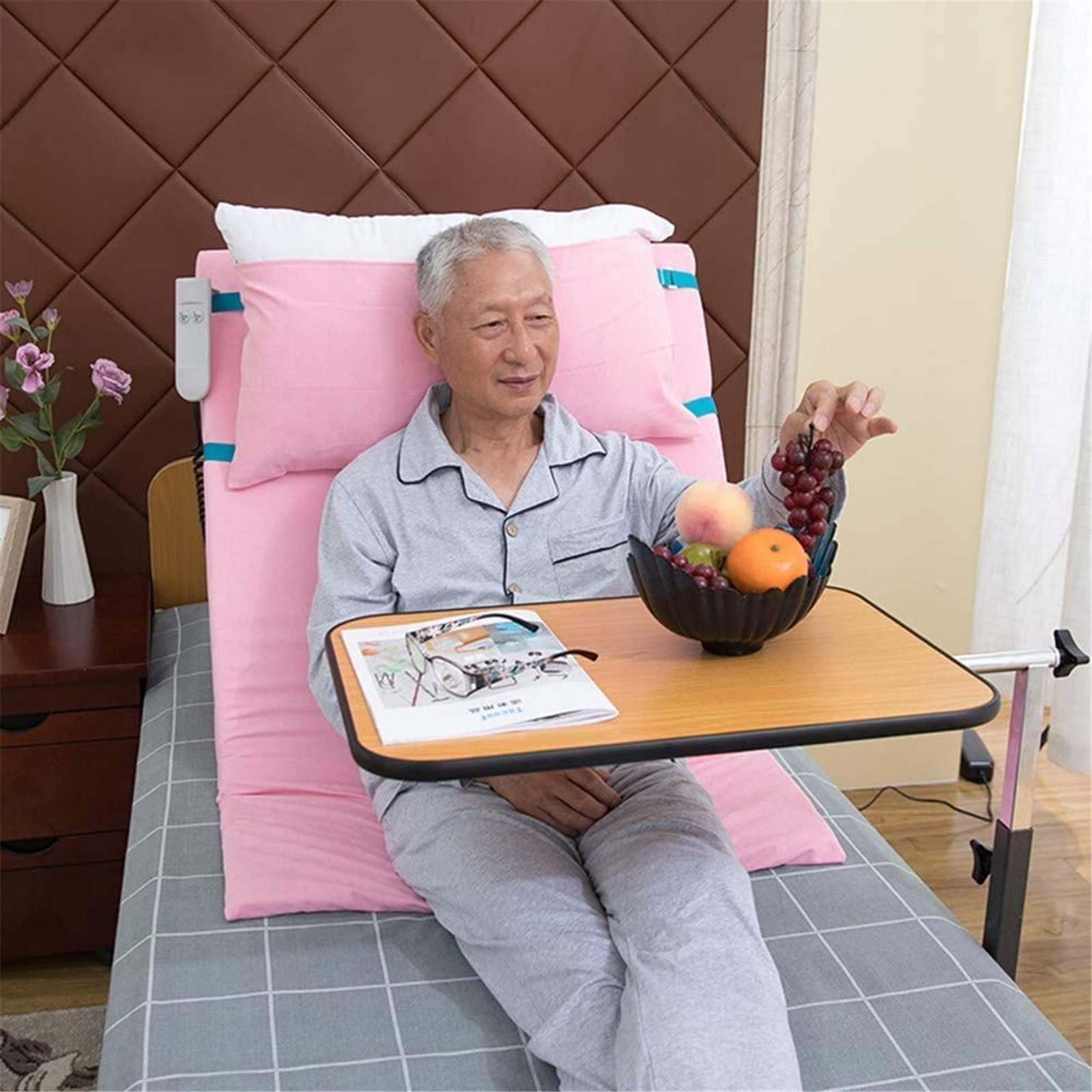 HUMNZR HUMNZR Power Lifting Bed Backrest with Pillow, Medical Nursing Pillow Lifter, Adjustable Electric Sit-Up Back Stand Assist Aid,Pink