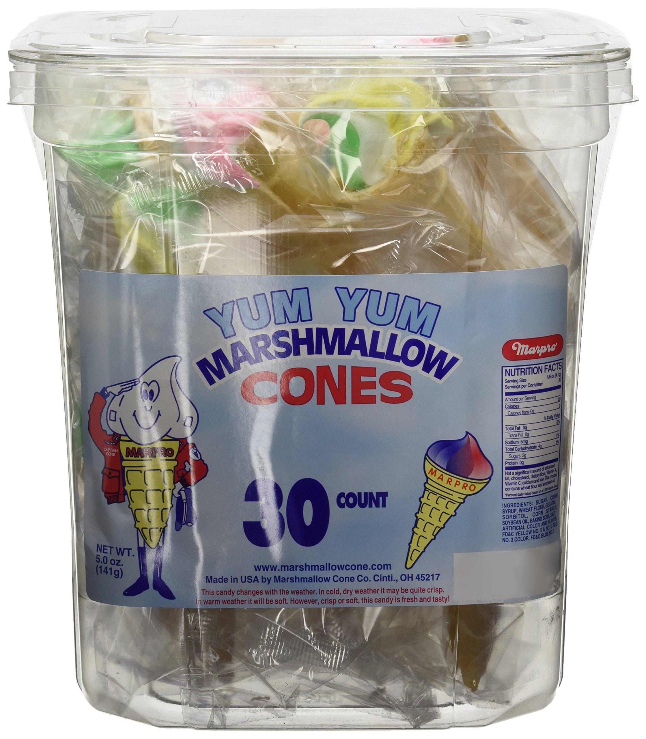 Candy Crate Yum Yum Marshmallow Cones 30ct