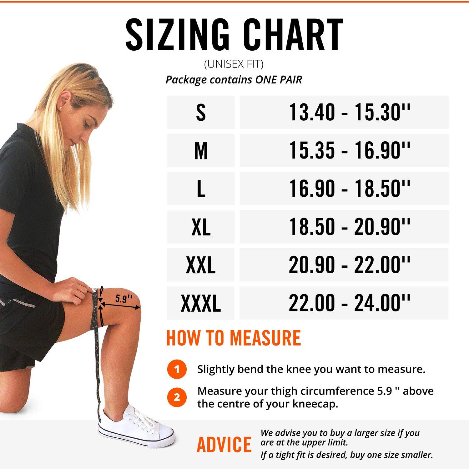 Mava Sports MAVA Knee Support for Women and Men: Reflexology Knee Brace, Joint Comfort, Swelling & Comfort. Non-Slip Design and Enhanced Circulation (Black, Small)