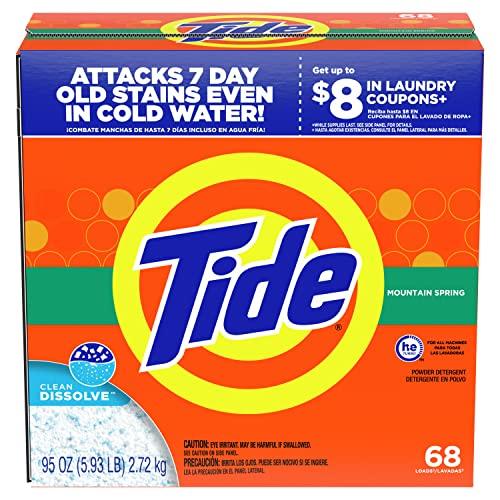 Tide Tide Powder Laundry Detergent, Mountain Spring, 68 loads, 95 oz