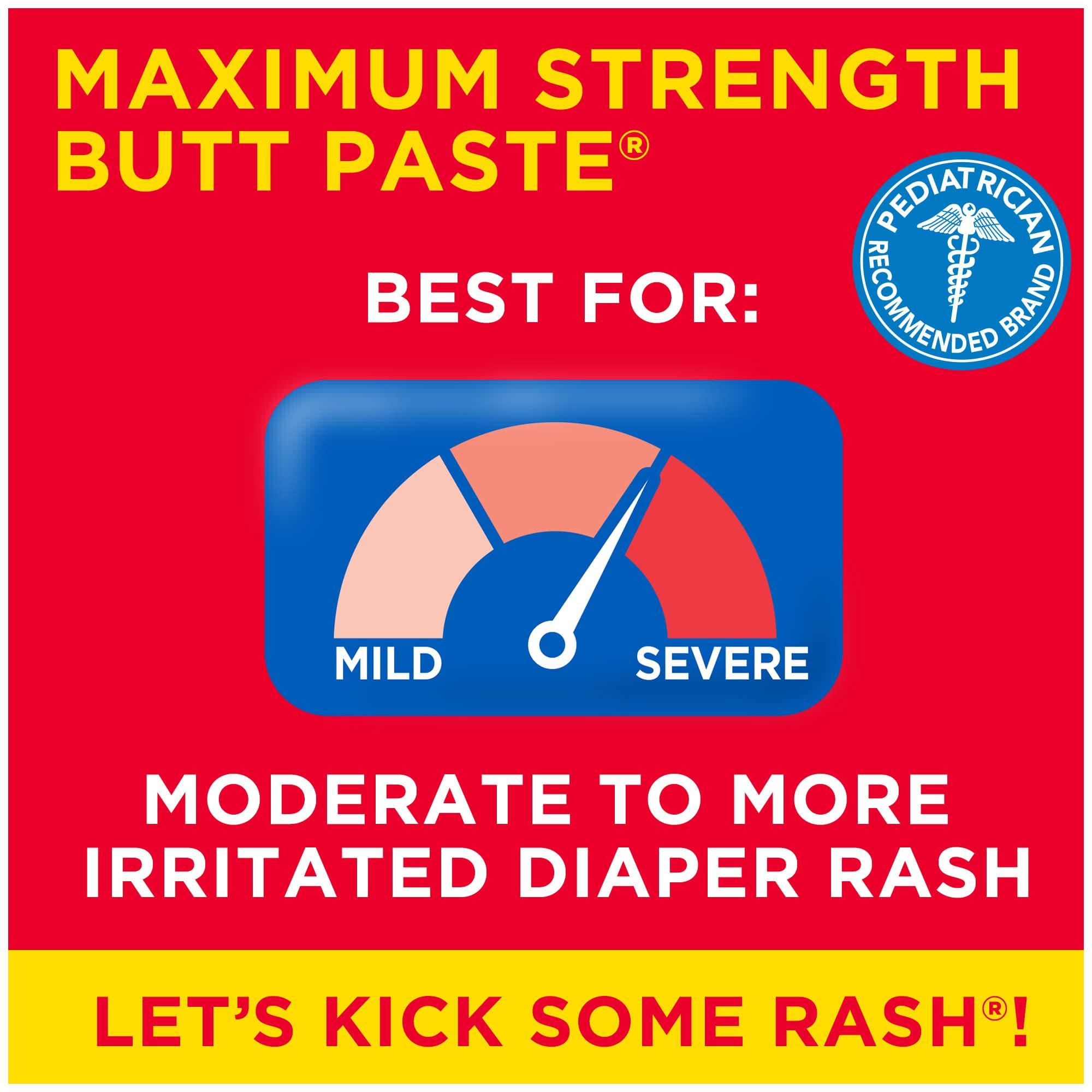 Boudreaux's Butt Paste Boudreaux\'s Butt Paste Maximum Strength Diaper Rash Ointment, 4 Ounce , (Pack of 3)