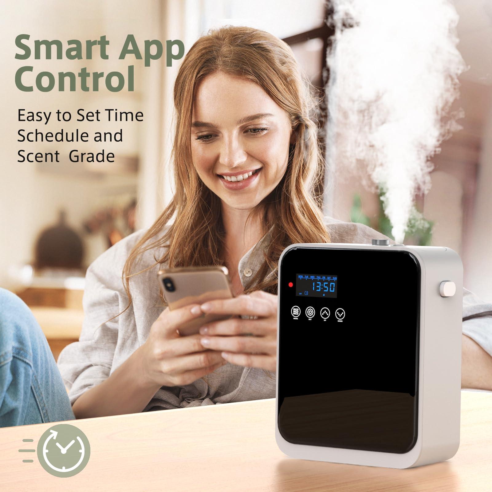 HOTOIQ HOTOIQ Smart Scent Air Machine for Home,1500 Sq. Ft Coverage Waterless Essential Oil Diffuser with Cold Air Diffuser with App Control,Hotel,Spa, Office Collection Diffuser, Waterless Whole House