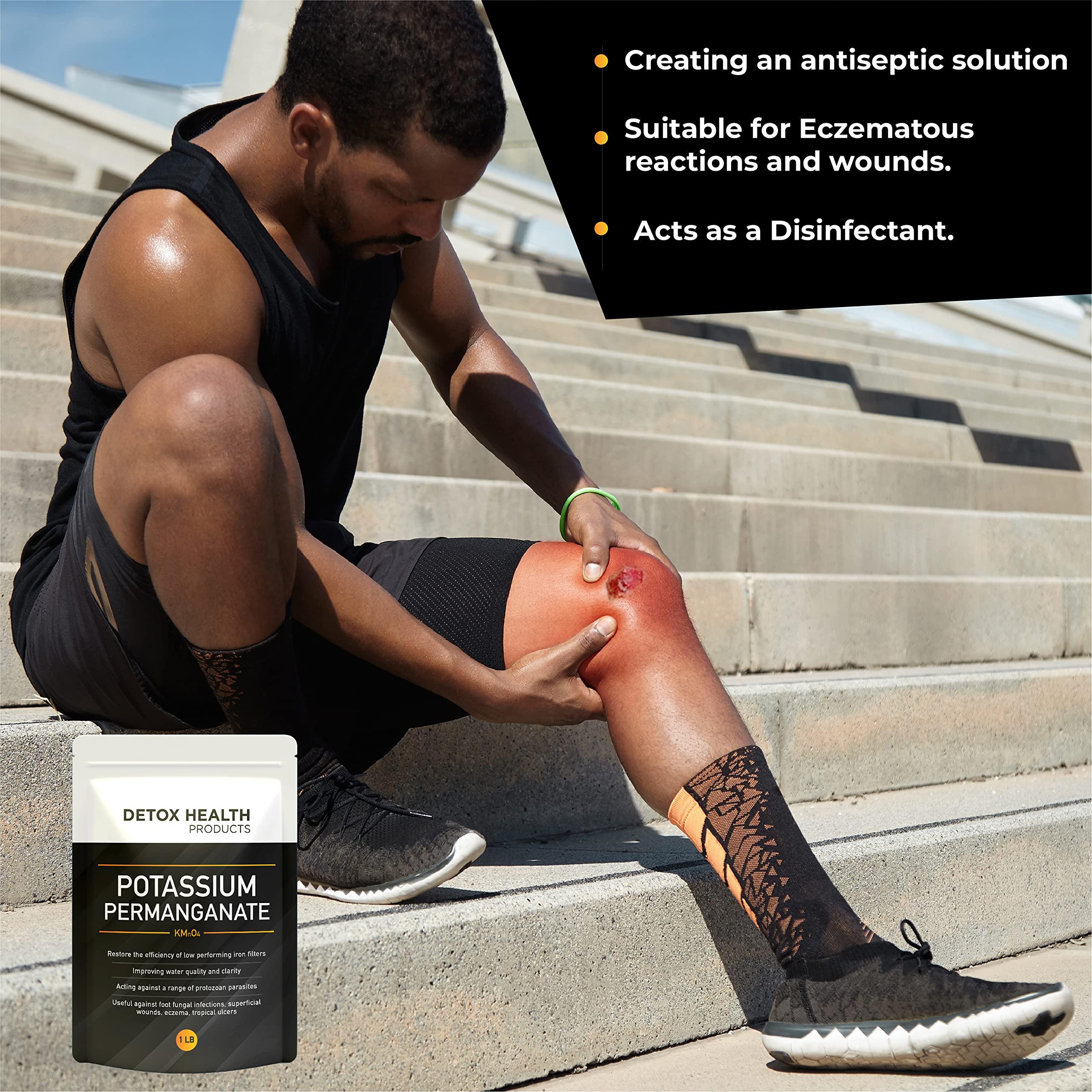 Detox Health Products Potassium Permanganet - Free Flowing Powder - Detox Health Products - 2 OZ