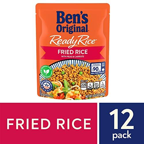 BEN'S ORIGINAL BEN'S ORIGINAL Ready Rice Fried Flavored Rice, Easy Dinner Side, 8.5 OZ Pouch (Pack of 12)