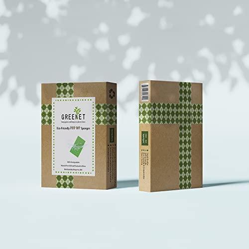 Greenet Cellulose Pop Up Sponges, Large, Natural and Compressed, Multiple Use for Dishes Washing, Kitchen Cleaning, 8 Pack