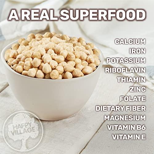 Happy Village Happy Village Organic Roasted Hazelnuts, 16 OZ Relealable Pack - Unsalted Turkish Filberts, Kosher, Non-GMO, Gluten Free Organic Filbert Nuts