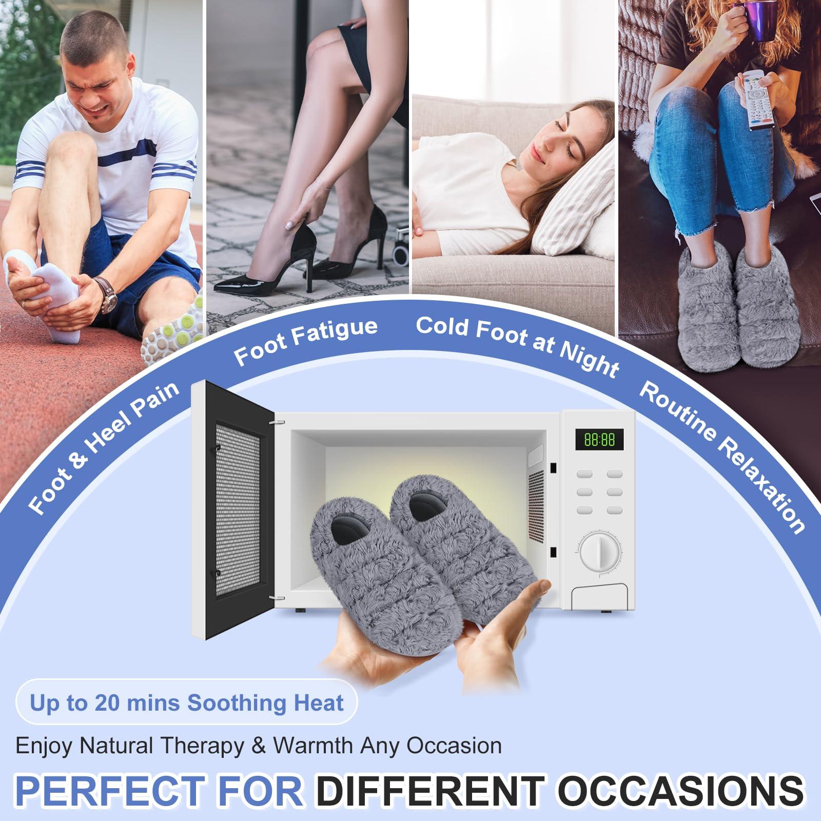 SUZZIPAD SuzziPad Microwave Heating Pad for Pain Relief, 7x18 Microwavable Heating Pads for Cramps, Muscle Ache, Joints, Neck Shoulder, Bean Bag Heating Pad Microwavable Moist Heat Pack, Warm Compress, Purple