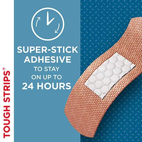 Band-Aid Band-Aid Brand Tough Strips Adhesive Bandage for Minor Cuts & Scrapes, All One Size, 60 ct