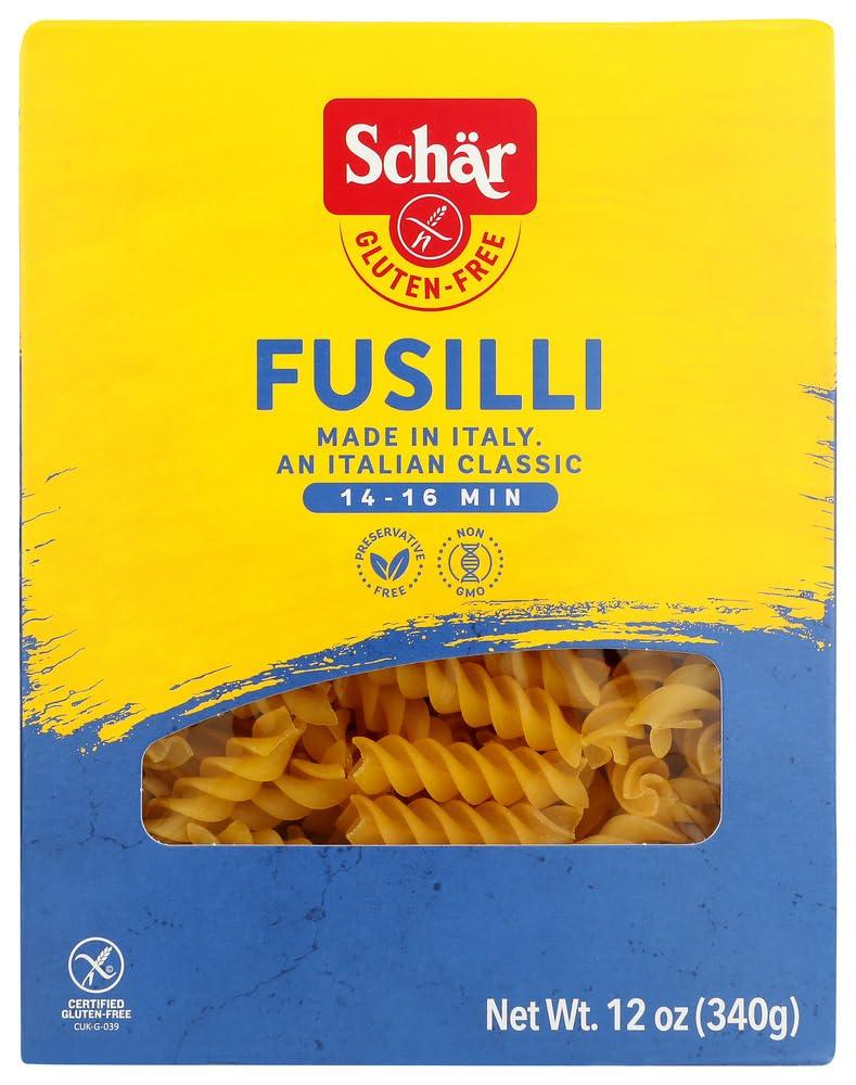 Schar Schar Naturally Gluten-Free Fusilli, 12-Ounce Boxes (Pack of 5)
