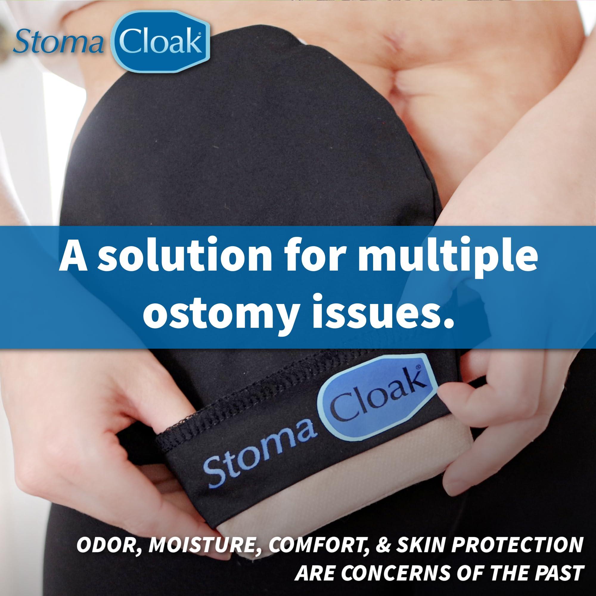 STOMA CLOAK StomaCloak Ostomy Pouch Covers - Odor Reducing, Moisture Wicking, Cool Fabric - Fits All Ostomy Sizes, Discreet Protection for Colostomy, Ileostomy, Urostomy Bags - 3-Pack (Beige, 2.25R)
