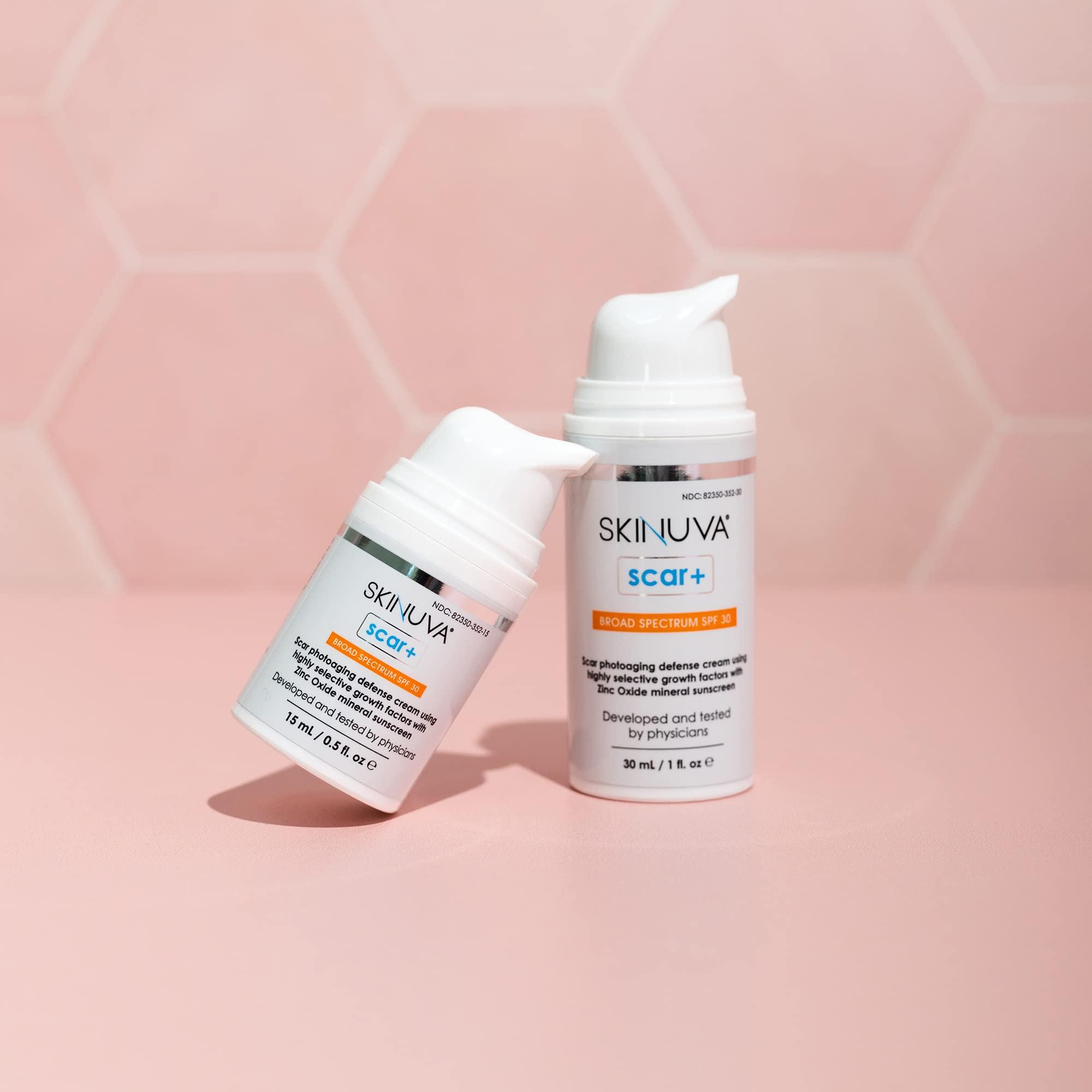 Skinuva Skinuva Next Generation Scar+ Cream - Advanced Scar+ SPF 30 Silicone Cream Matrix Formulated with Growth Factors (0.5 oz)