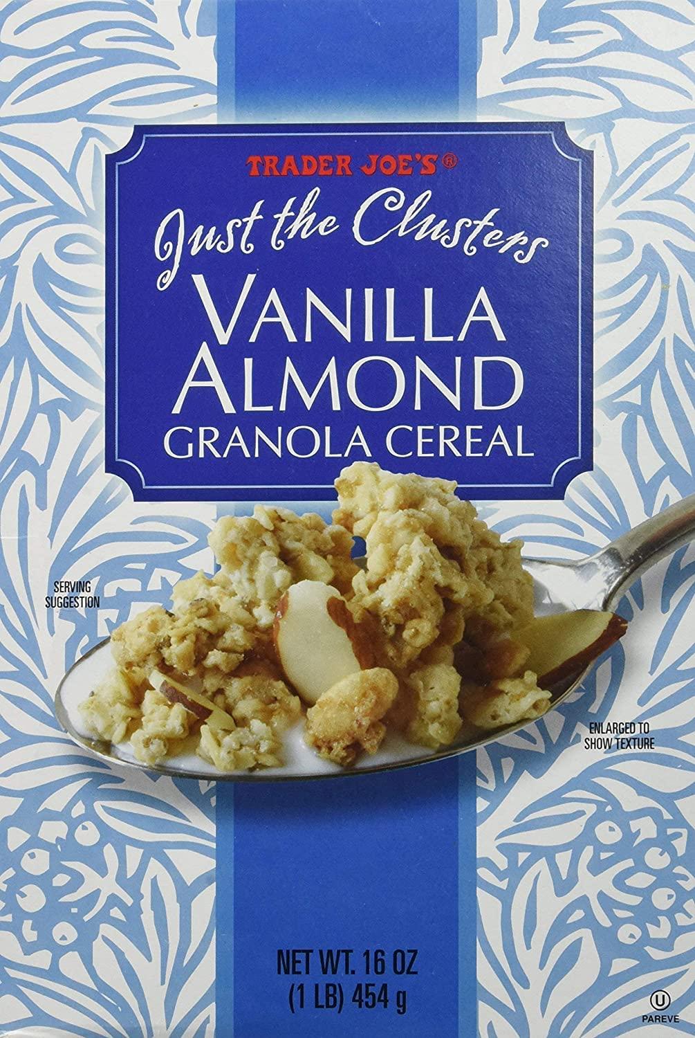Trader Joe's Trader Joe\'s Just the Clusters Vanilla Almond Granola Cereal (Pack of 2)