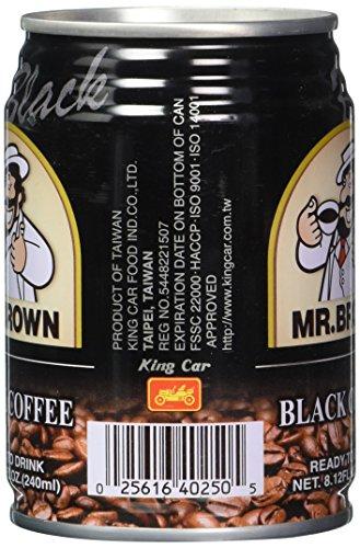 Mr. Brown Mr. Brown Black Coffee, 8.12 Ounce (Pack of 24)