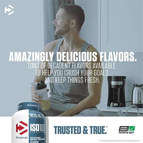 Dymatize Dymatize ISO 100 Whey Protein Powder with 25g of Hydrolyzed, Chocolate, 1.6 Pound (Pack of 1), 25.6 Ounce