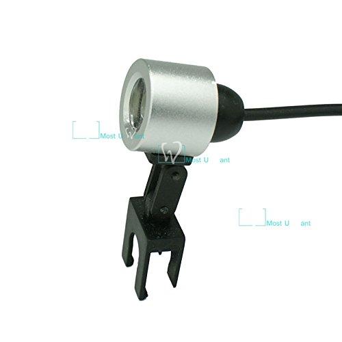 Dental Lab Surgical Medical Binocular Eye Loupe Glass 3.5X Amplification Magnifier with Led Headlight Clip Type