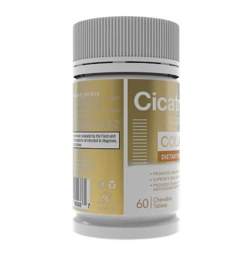 Cicatricure Cicatricure Gold Lift Chewable Collagen Tablets. Promotes Healthy Skin, Hair, Nails and Joints. Peach Flavor. 60 Tablets