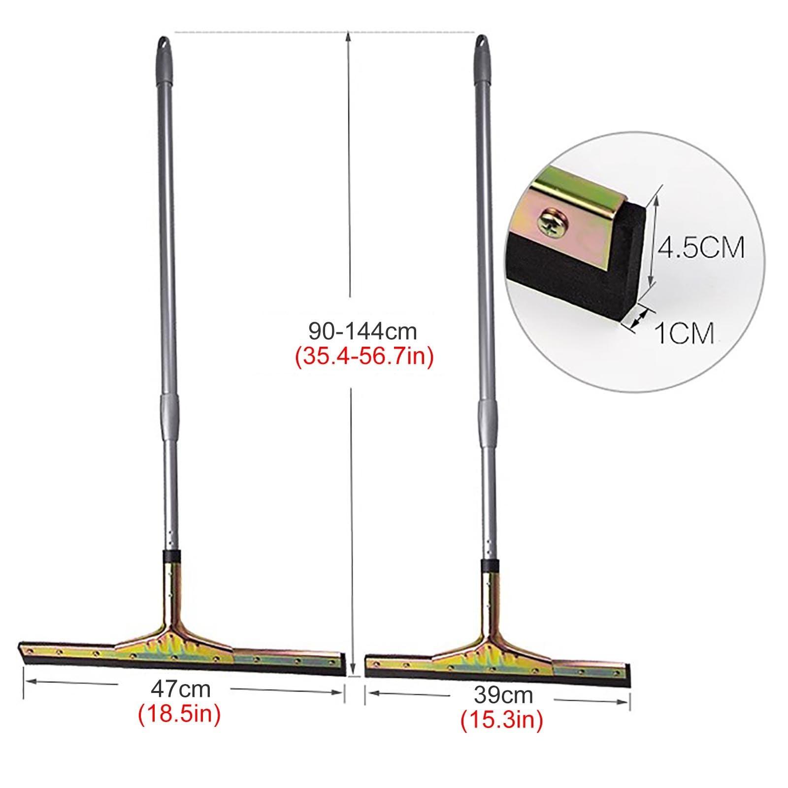 JYHHCYS Deck Patio Outdoor Indoor Floor Squeegee with Extendable Handle, Floor Wiper Water Remover for Tile Shower Wall and Floor/Concrete Floor/Wood Floor (Size : W 39cm/15.3in)