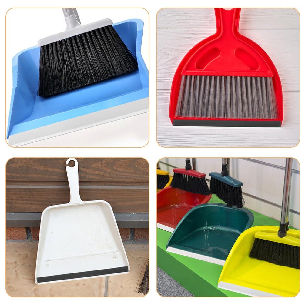 Gatuida Gatuida Plastic Strip Replacement for Dustpan, 8Pcs 26cm Dustpans Edge Bar Dust Pan Inlet Soft Pressing Strips Garbage Shovel Closing Edges Straps Dustpan Accessories Gray Black
