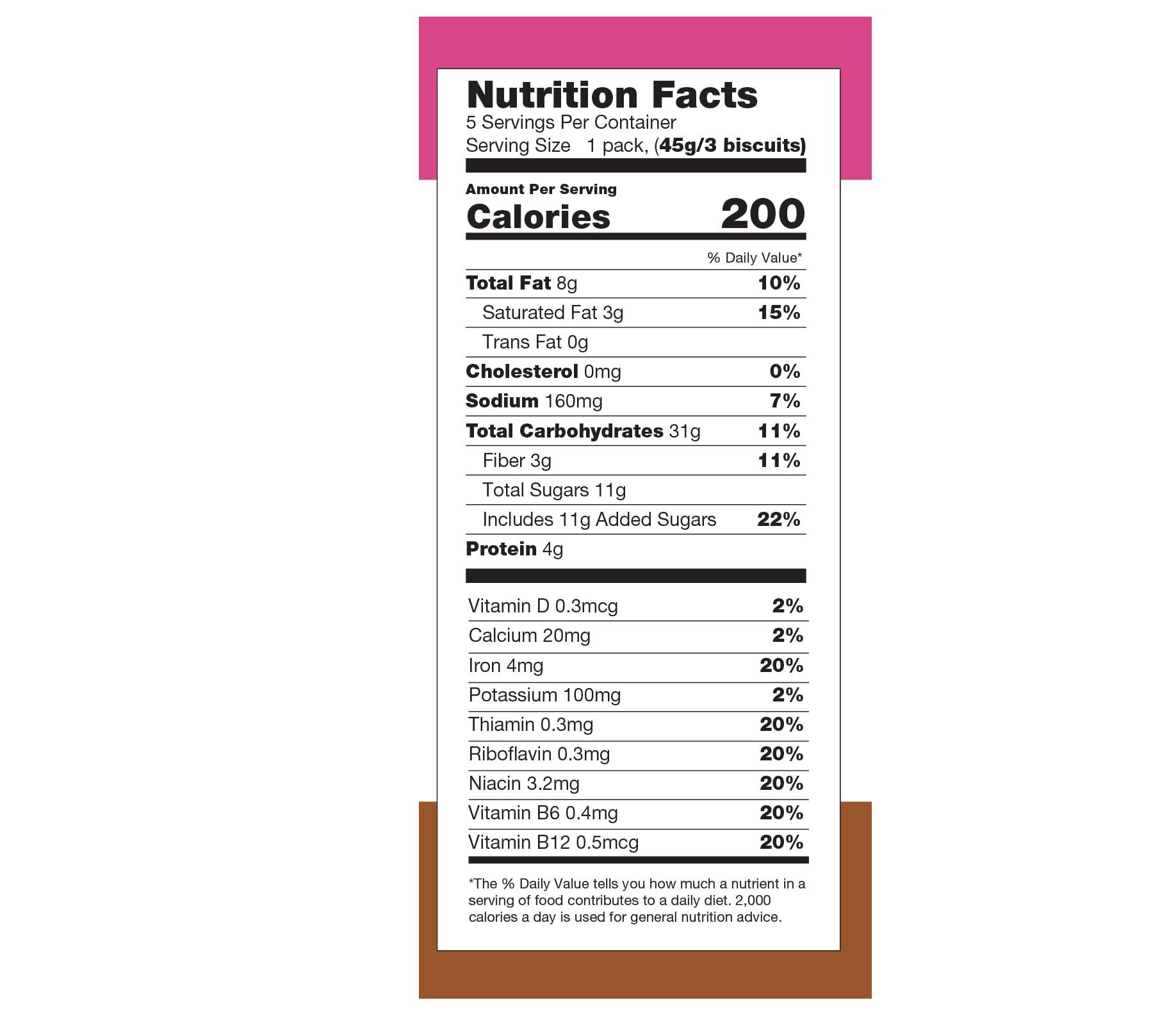 Sweet Loren\'s Sweet Loren\'s Vegan Breakfast Biscuits | Chocolate | 4g Protein, 19g Whole Grains | Plant Based, Gluten Free, Dairy Free, Nut Free Snacks | 6 Pack (30 Total Biscuits, 1.6 ounce each)