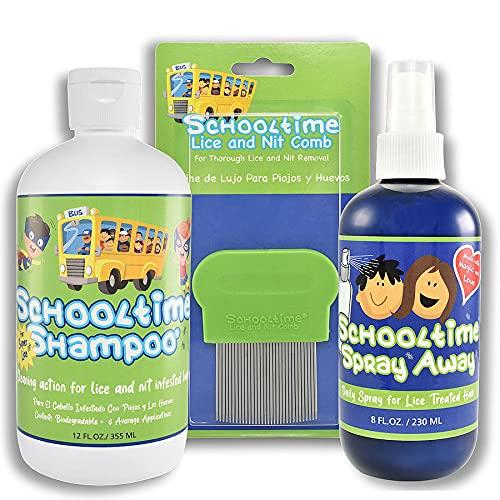 Schooltime Schooltime Shampoo for Lice & Nit Removal- Highly Effective After One 15 Minute Application