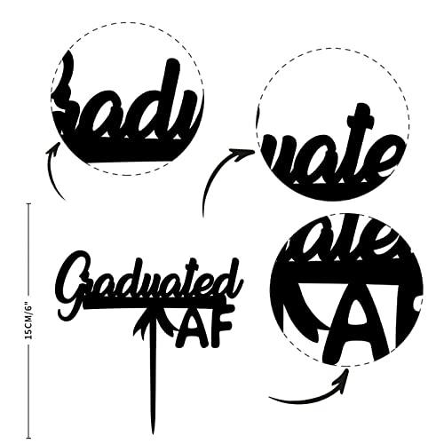 sanxnjana 2022 Congrats Grad Graduation Cake Topper Custom 2022 Engraved Baking Cake Insert Topper Sign Party Cake Decorations for High School College Graduate 2022 Graduation Party Decor Decorations