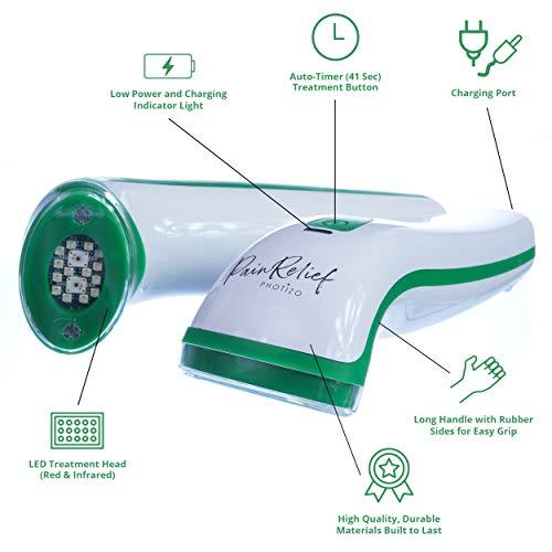 Photizo Photizo Light Therapy Device with Red (635 nM) and Infrared (850 nM) Light + Deep Penetrating, Powerful Frequencies | FDA Cleared Advanced Medical Grade Technology for Incredible Results