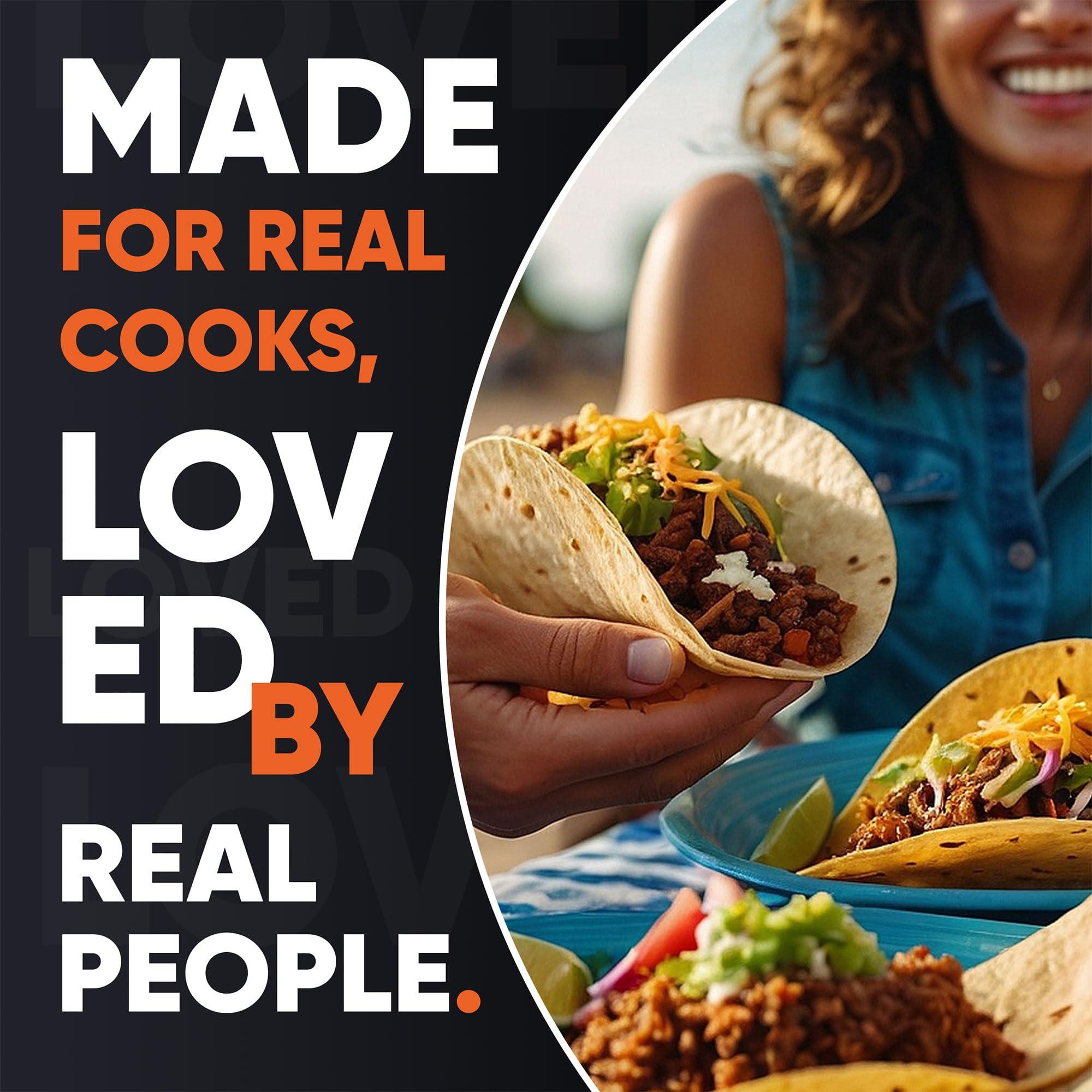 Oh My Spice Taco Seasoning Mix Garlic Powder - Gluten Free & Low Sodium Mexican Seasoning Blend for Taco Tuesday & Taco Night. Garlic and Herb Seasoning for Tacos & Fajita. Chicken & Fish Taco Toppings Mix. 4.7oz