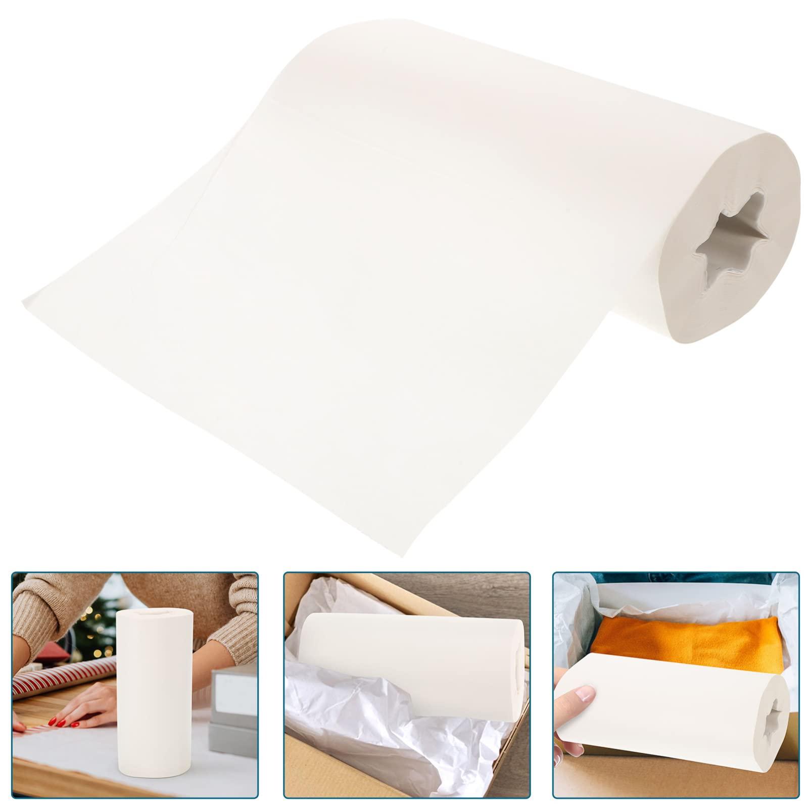 EXCEART EXCEART Tissue Paper Bulk White Wrapping Paper Roll: Clothes Wrapping Tissue Paper Shoes Wrapping Paper for Storing and Preserving Clothes Textiles Linens Present Wrap Wrapping Paper Storage