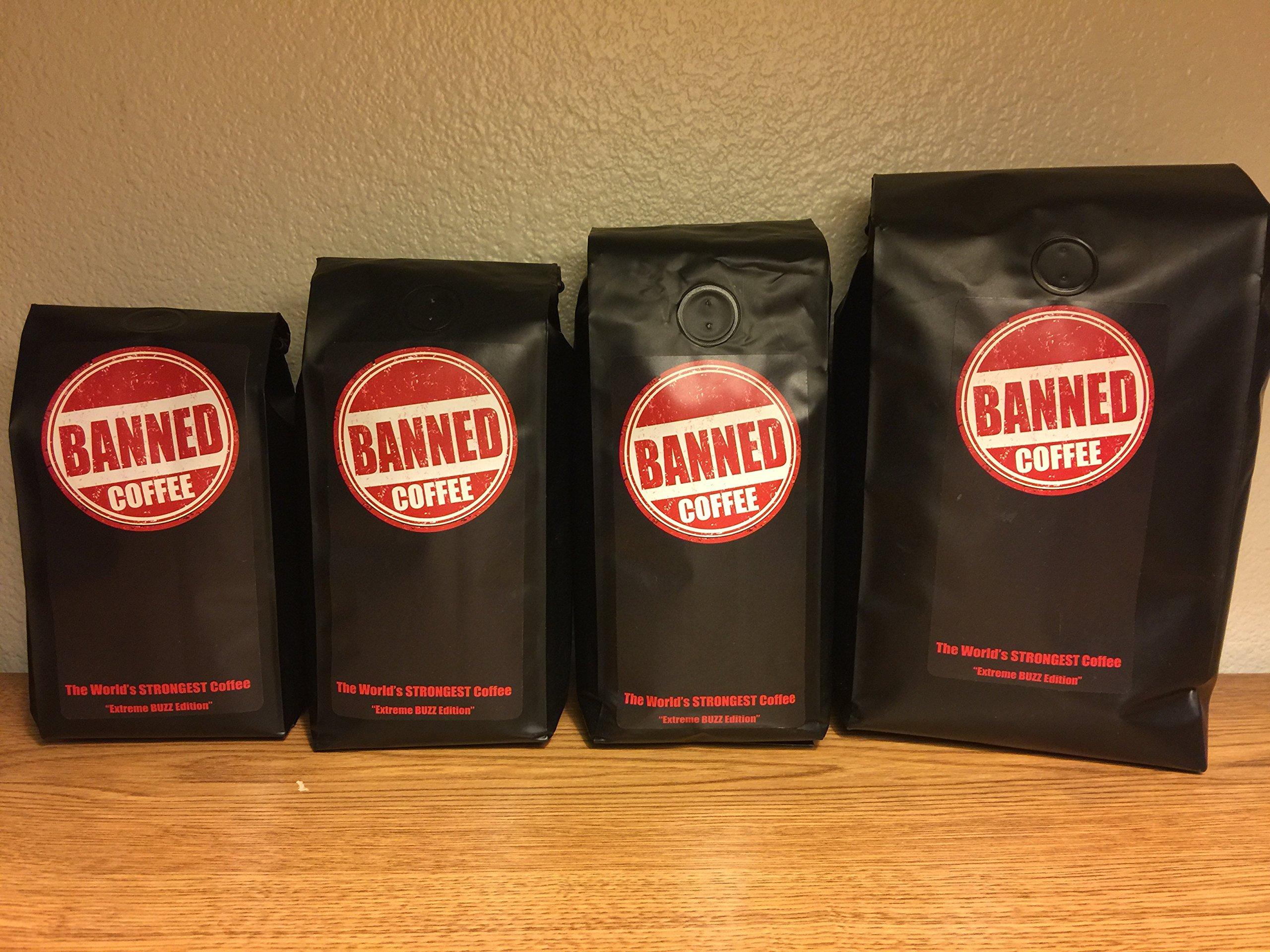 Banned Coffee Banned Coffee Whole Bean World's most delicious Strongest Coffee - Our Best Medium Dark Roast - 1 LB Bag
