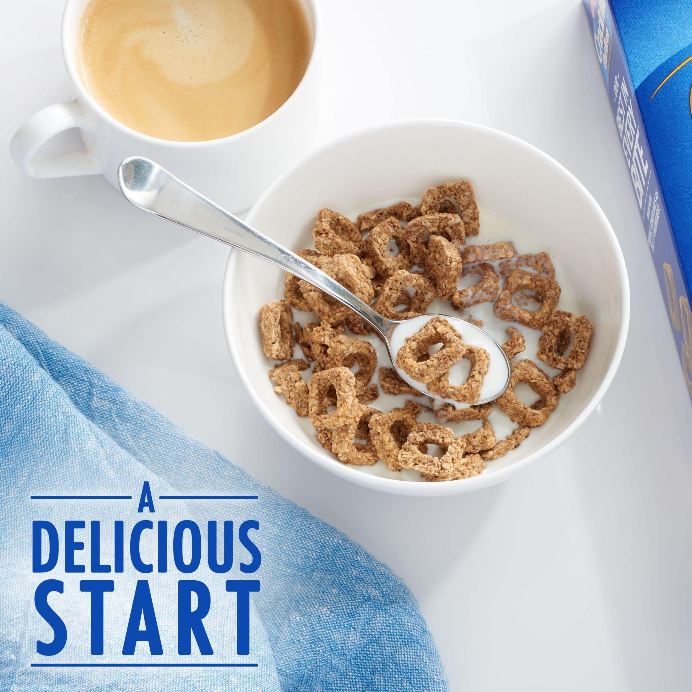 Cracklin\' Oat Bran Cracklin\' Oat Bran Cold Breakfast Cereal, High Fiber Cereal, 8 Vitamins and Minerals, Original, 16.5oz Box (1 Box)