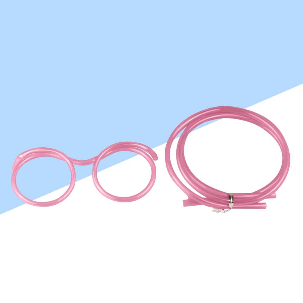 FOMIYES FOMIYES soft plastic straw glasses drinking straw crazy reusable straw crazy straws glasses beverage straw water bottle straw sipping straw glasses soft drink straw child