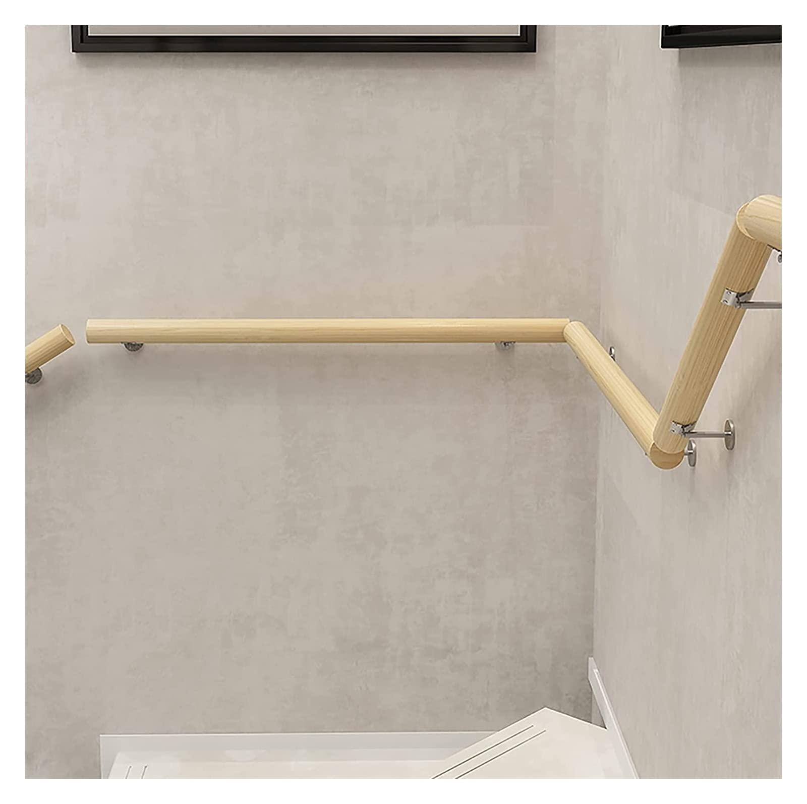 ALDEPO ALDEPO Grab Bars Wooden Stair Handrails with Fittings, Elderly/Disabled Non-Slip Banister Handrail, Wall/Indoors/Attic/Kindergarten Decor Grab Bar, Safety Stair Rail/5M (Color : 6m)