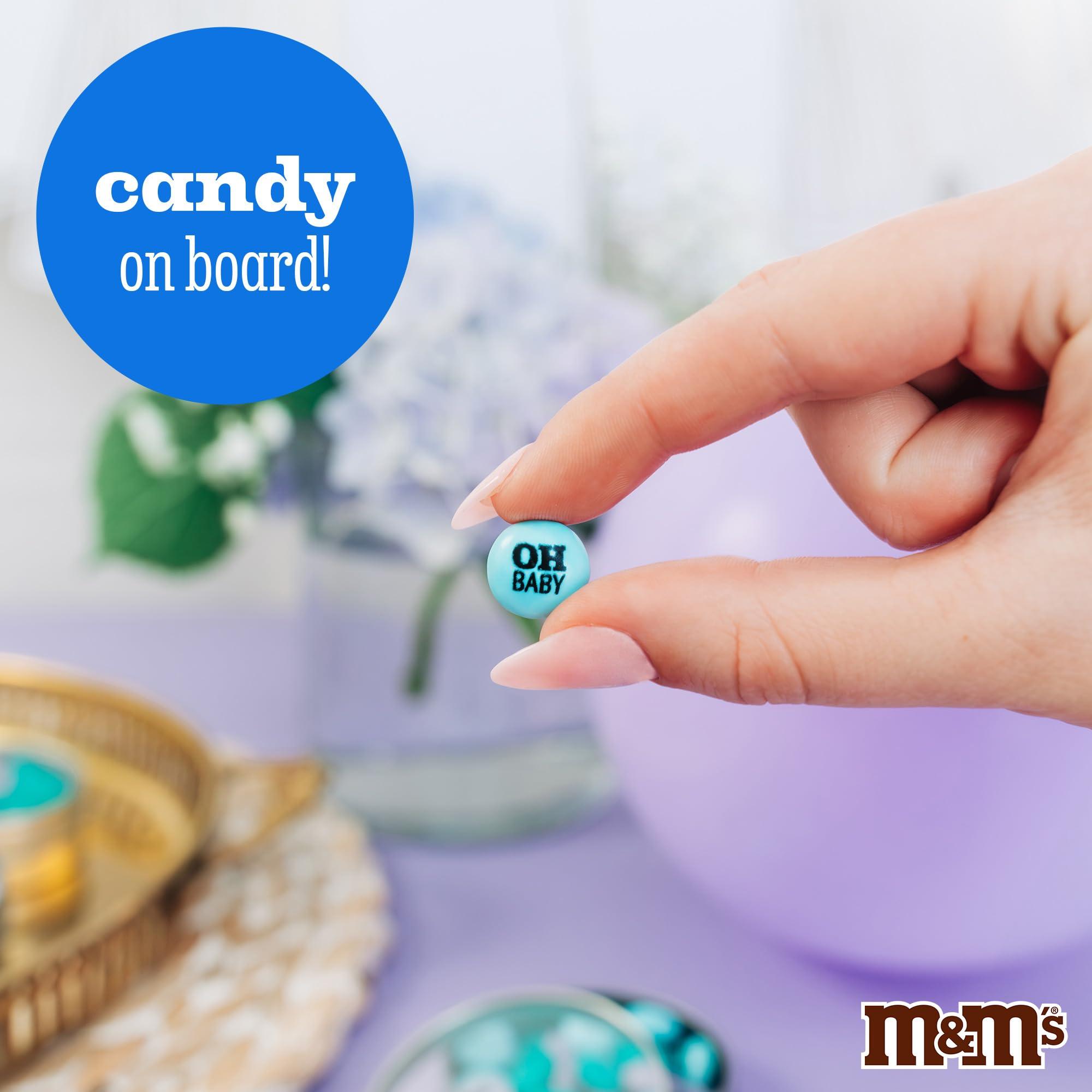 MY M&M\'S M&MS It\'s A Boy Milk Chocolate Candy - 5lbs of White & Blue Candy For Boy Baby Shower Decorations, Baby Showers, Gender Reveals, and More