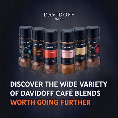 DAVIDOFF DAVIDOFF Fine Aroma Instant Coffee - Elegant and Fragrant - Medium Body with a Acidic Tang - 100% Arabica Beans - 7/12 Intensity - 1 x 3.52 oz