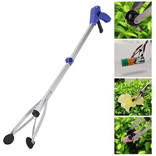 OKJHFD OKJHFD Grabber Tool, Folding Garbage Picker Trash Grabber for Garden Leaves Waste Pick Up,Claw Grabber Stick (Blue)