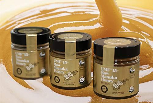 Center of Eden Center of Eden Raw Manuka Honey UMF 15+, MGO 515+, 100% Natural, Unpasteurized, Glass Jar, 8.8 oz (250g), Certified, New Zealand