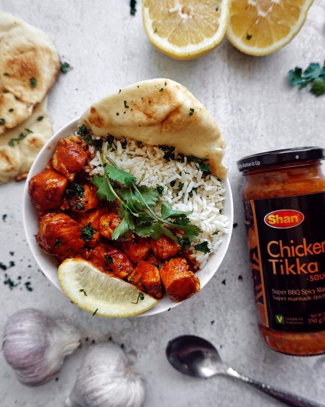 Shan Shan Tandoori Cooking Sauce 12.3oz (350g) Tandoori Marinade for Chicken, BBQ, & Grilled Meat Indian Spices & Tandoori Masala Authentic Tandoori Flavor at Home No Preservatives (Pack of 1)