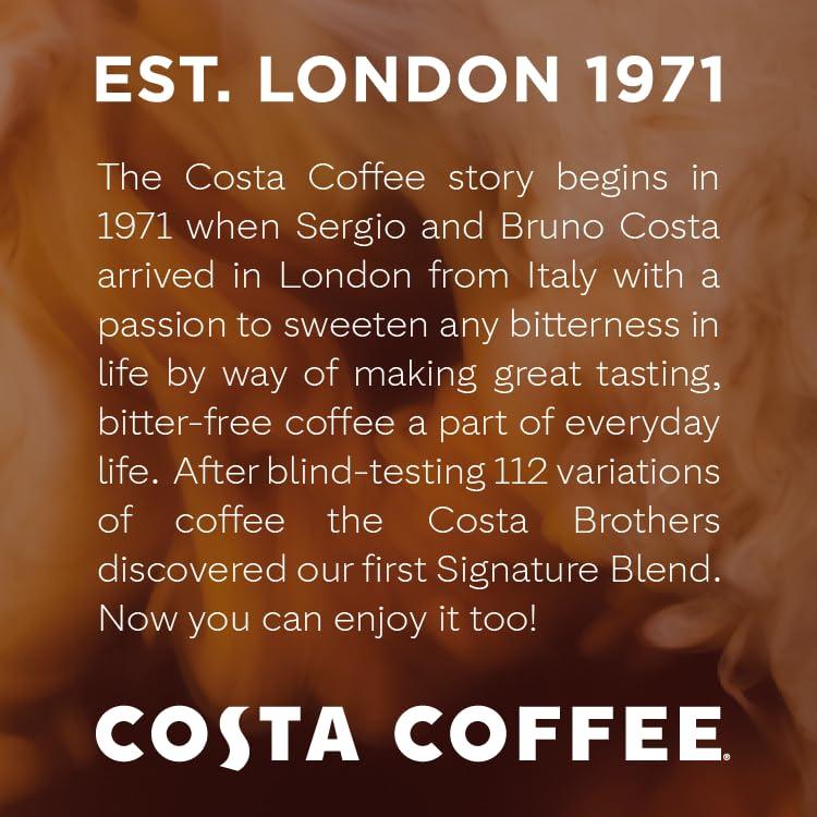 Costa Costa Coffee Whole Bean Coffee, Signature Blend Medium Roast, 12oz, Rainforest Alliance Certified