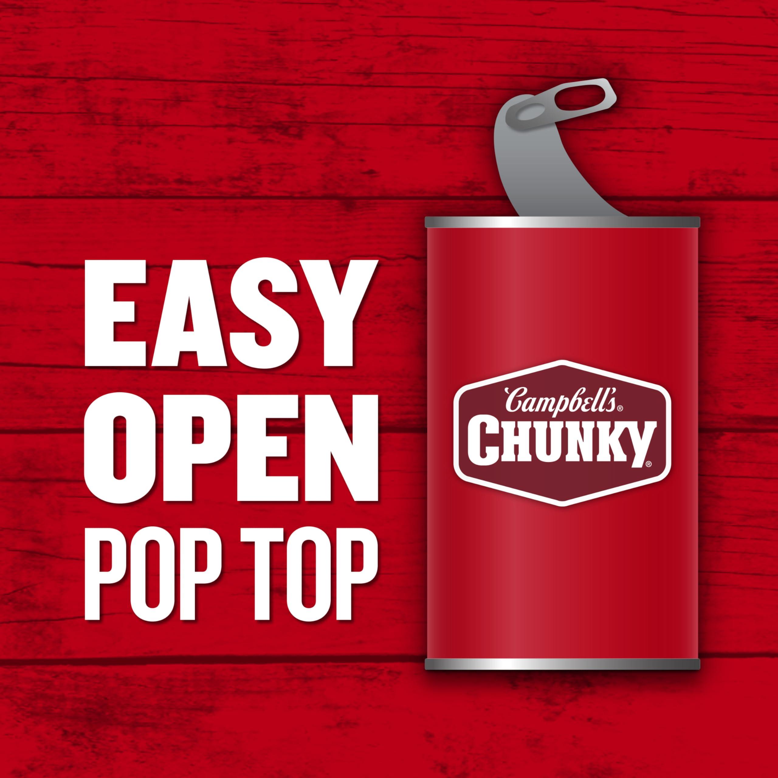 Campbell\'s Campbells Chunky Healthy Request Soup, Sirloin Burger With Country Vegetable Beef Soup, 18.8 Ounce Can (Case Of 12)