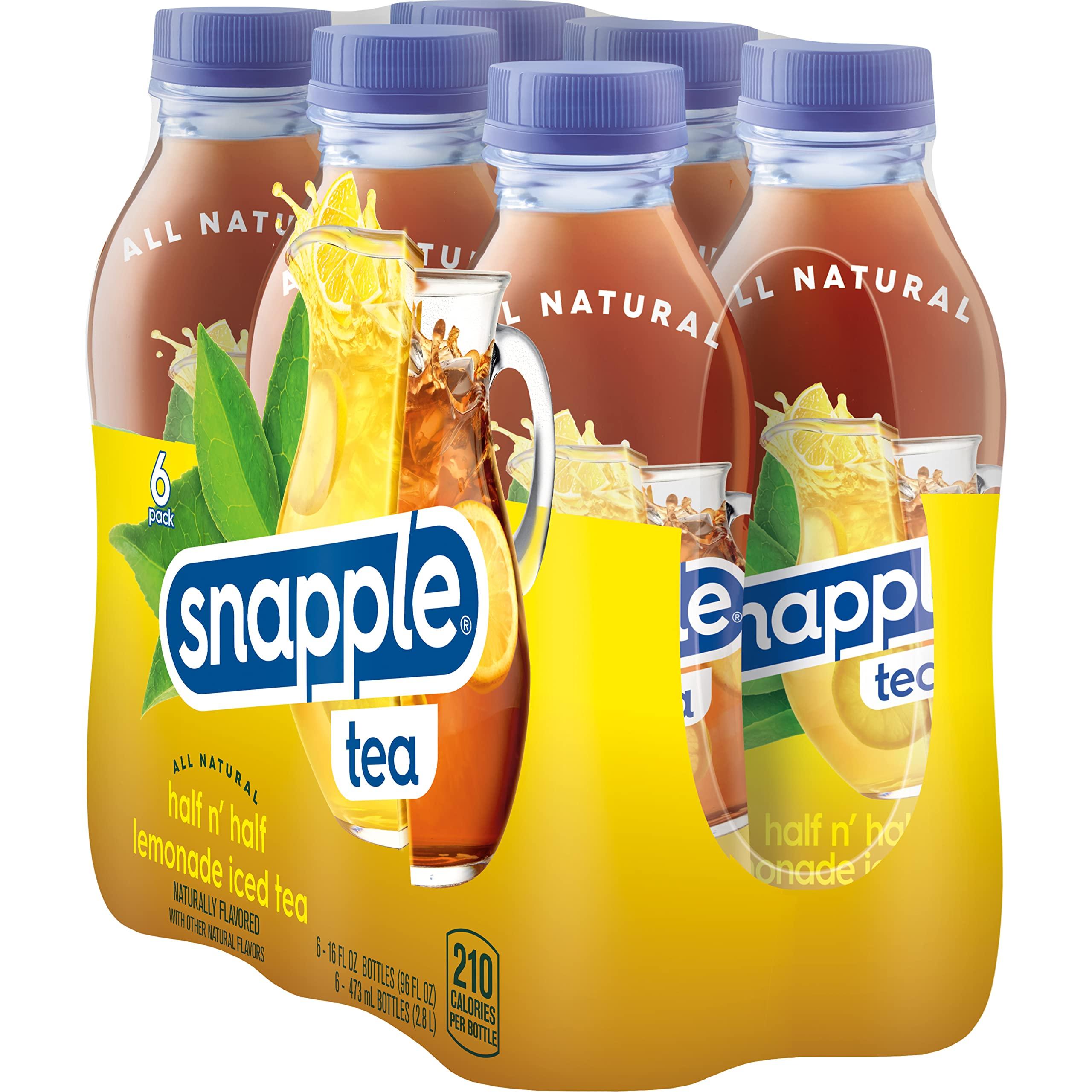 Snapple Snapple Half 'n Half, 16 fl oz recycled plastic bottle, 6 pack