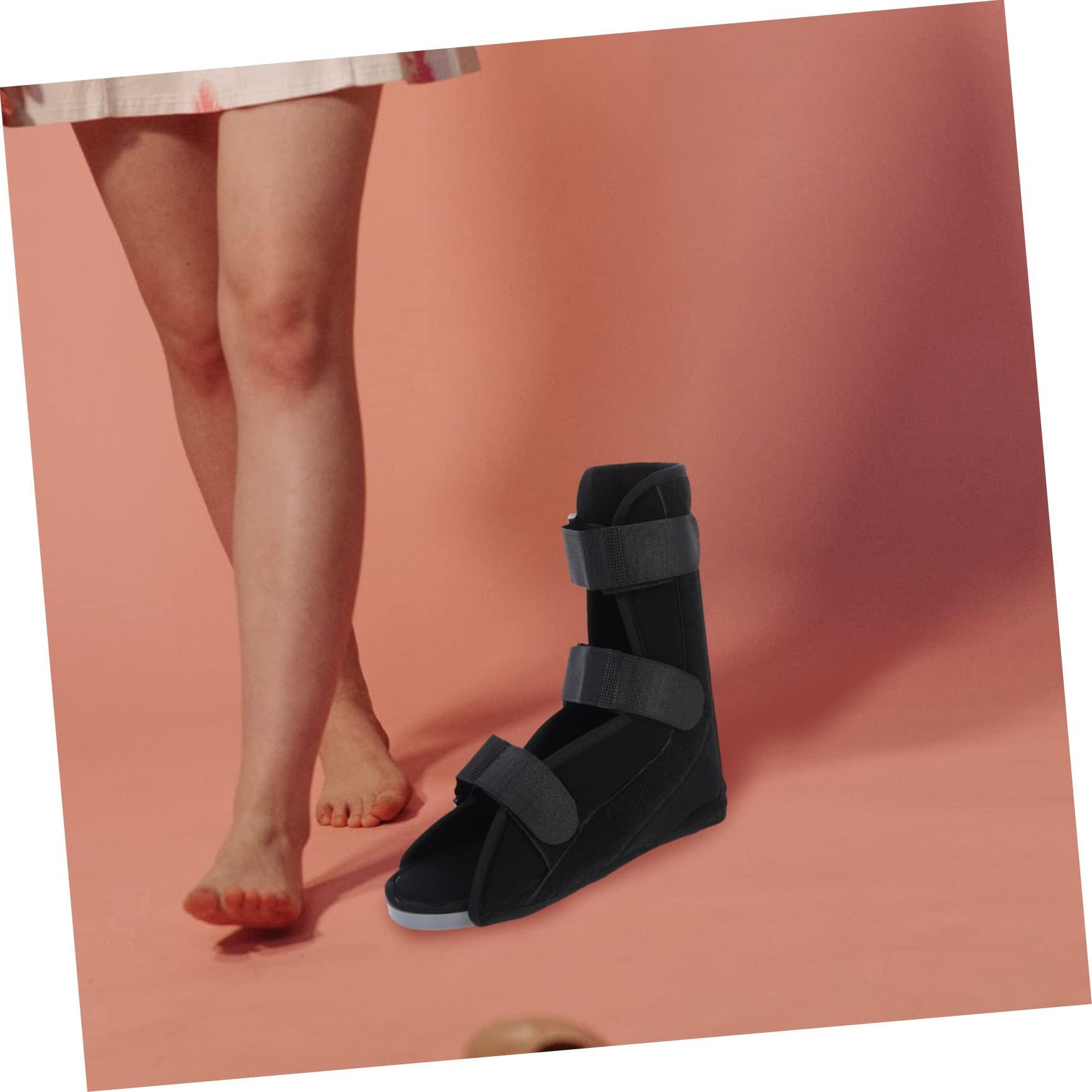Healvian Healvian Ankle Straight Shoes Fracture Walking Boot Foot up Brace Boot for Broken Foot Home Foot Support Brace Foot Sprains Stabilizer Boot Shoes for Sprain Black Toe Boots Composite Cloth