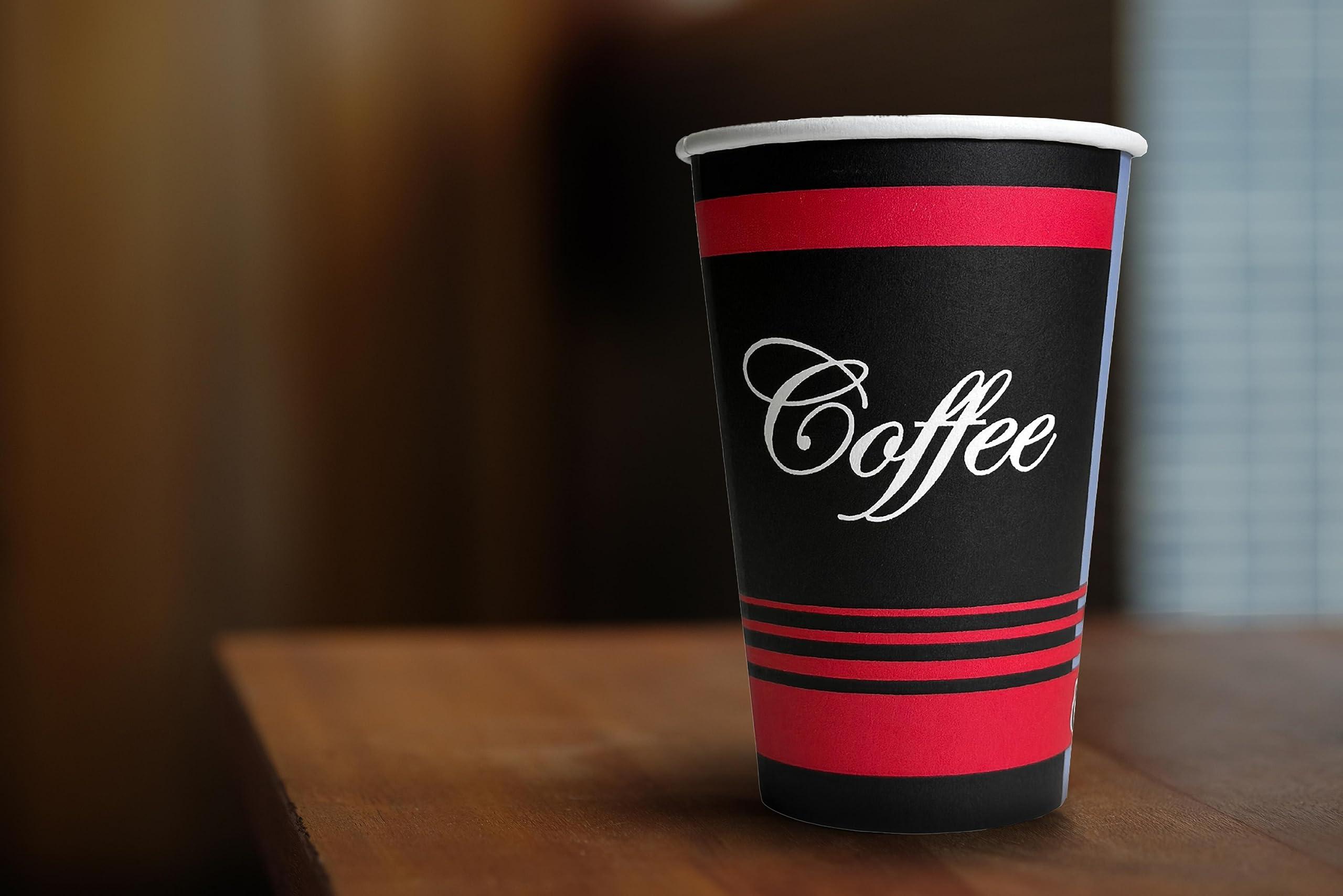 EcoQuality [1000 PACK] 10oz Classic Durable Disposable Paper Coffee Hot Cups For Hot/Cold Drink, Coffee, Tea, Cocoa, Travel, Office, Home, Cider, Hot Chocolate, To go, by EcoQuality (10 ounce - 1000 Count Cups)