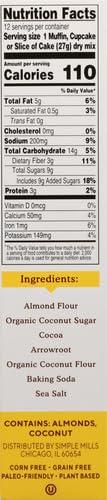 Simple Mills Simple Mills, Almond Flour Baking Mix Chocolate Muffin & Cake, 11.2 Ounce